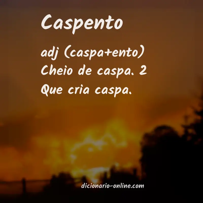 Significado de caspento