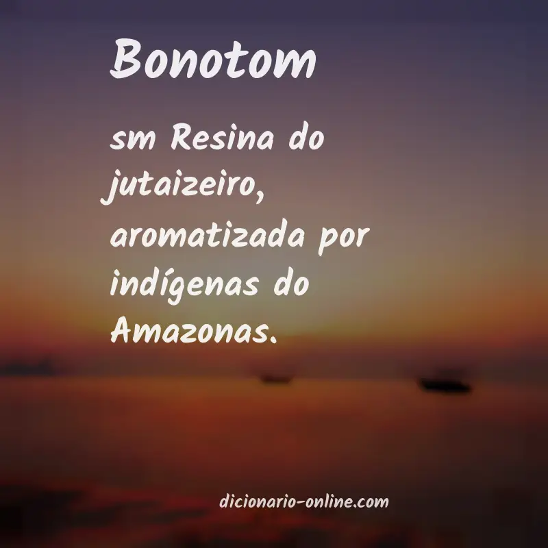 Significado de bonotom