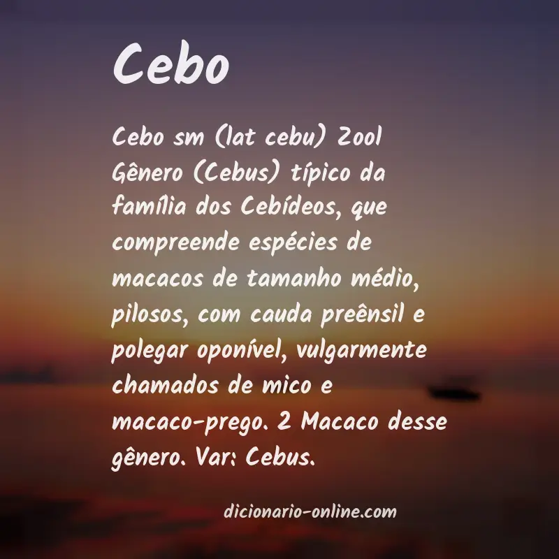 Significado de cebo