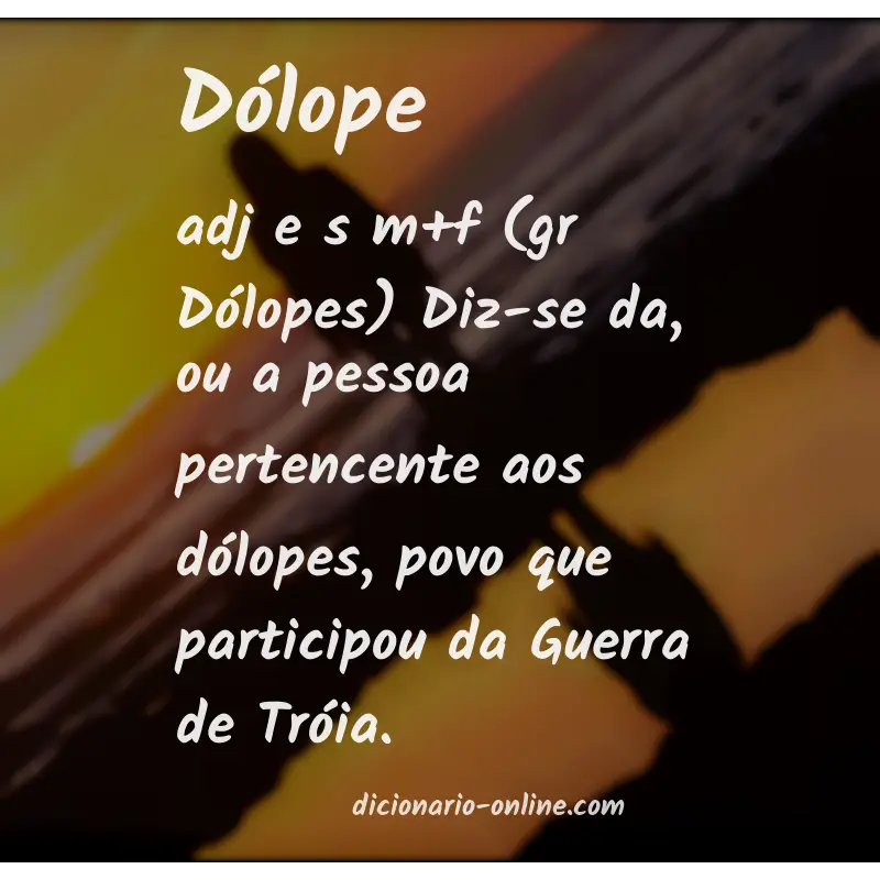 Significado de dólope