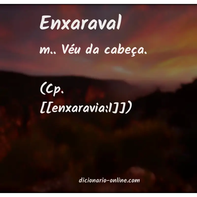 Significado de enxaraval