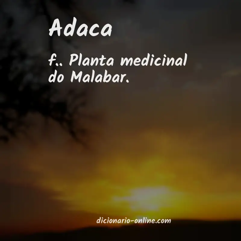 Significado de adaca