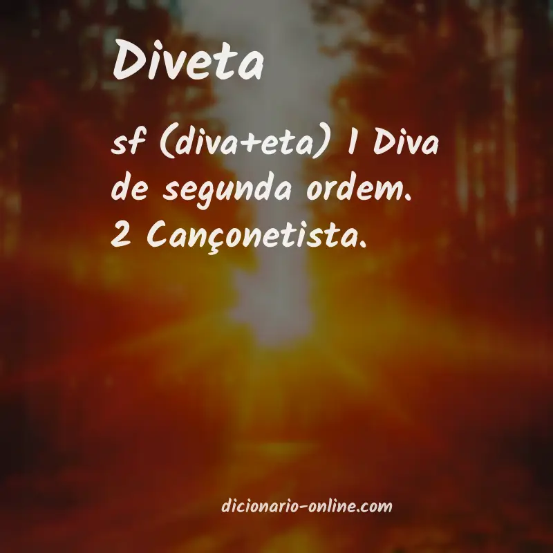 Significado de diveta