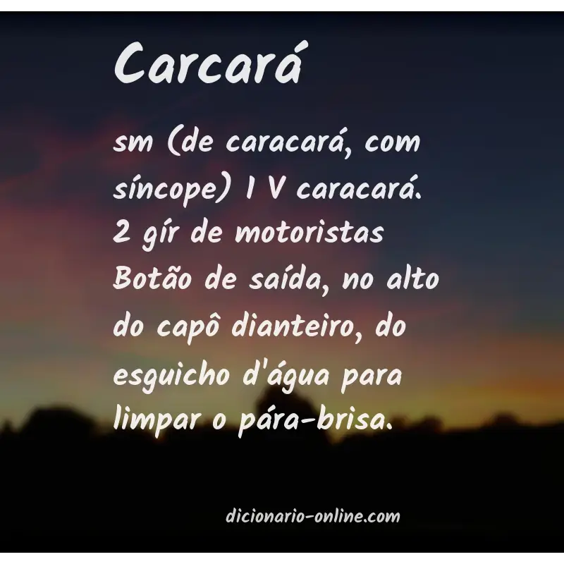 Significado de carcará