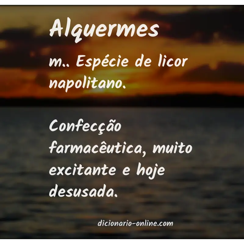 Significado de alquermes