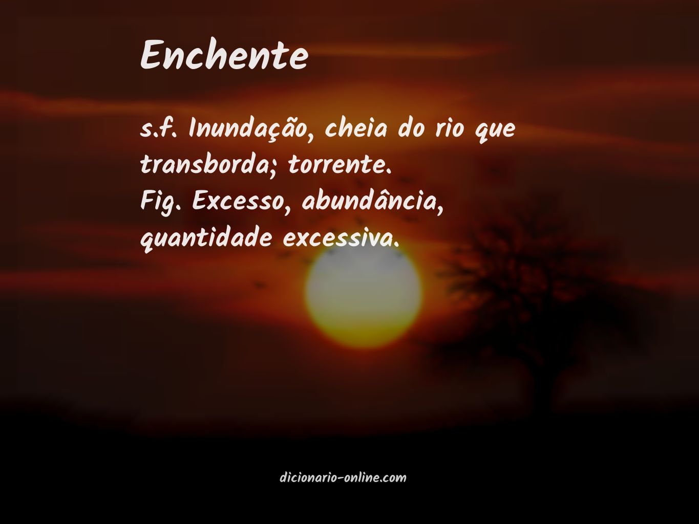 Significado de enchente