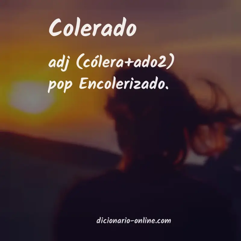 Significado de colerado
