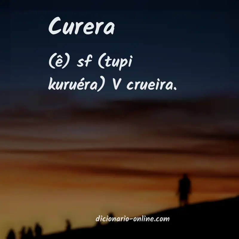 Significado de curera