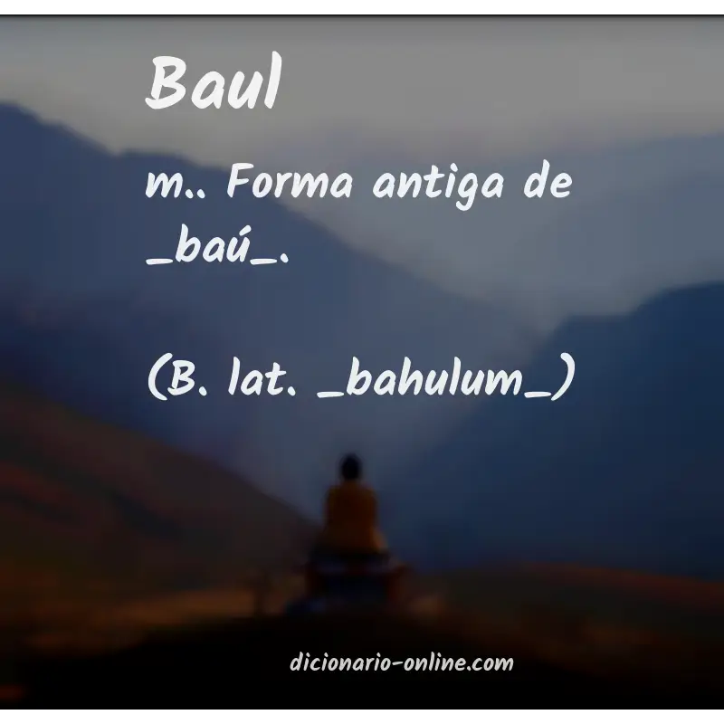 Significado de baul