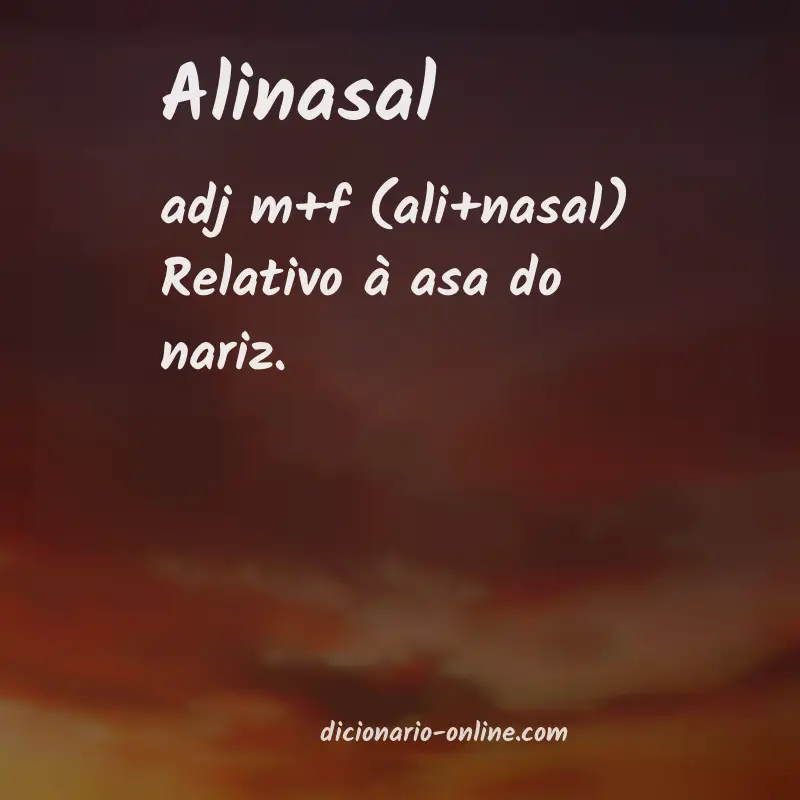 Significado de alinasal