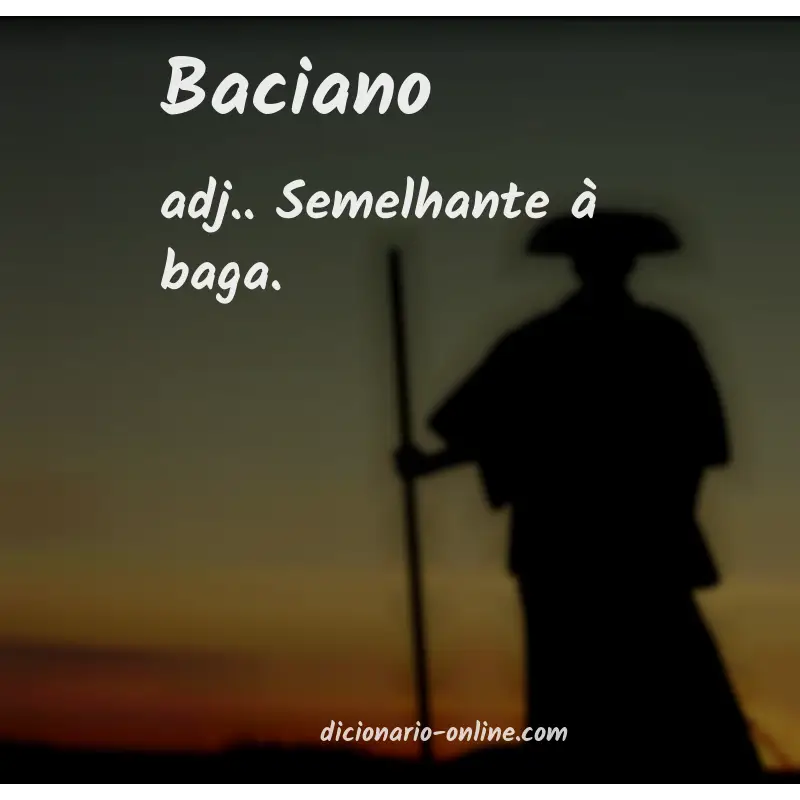 Significado de baciano