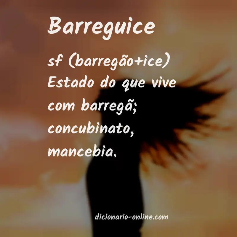 Significado de barreguice