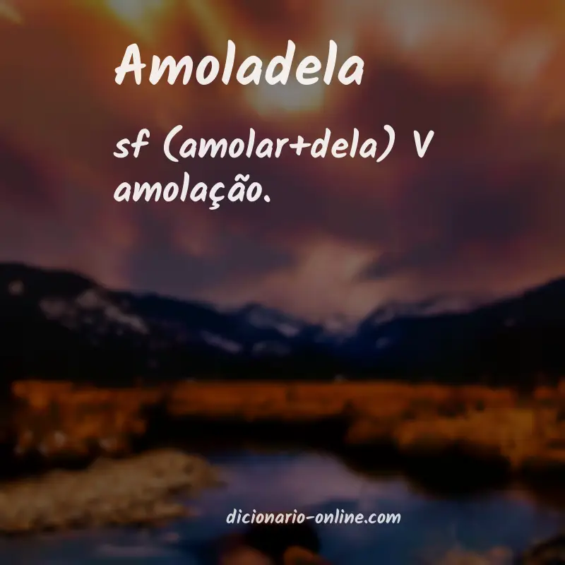 Significado de amoladela