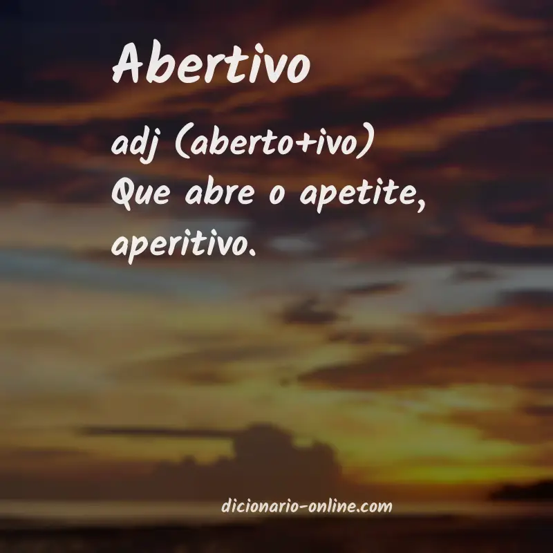Significado de abertivo