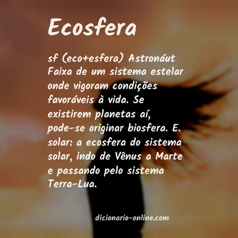 Significado de ecosfera