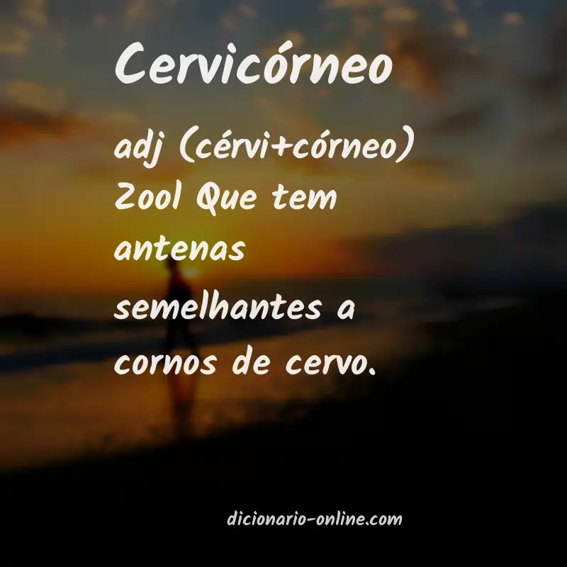Significado de cervicórneo