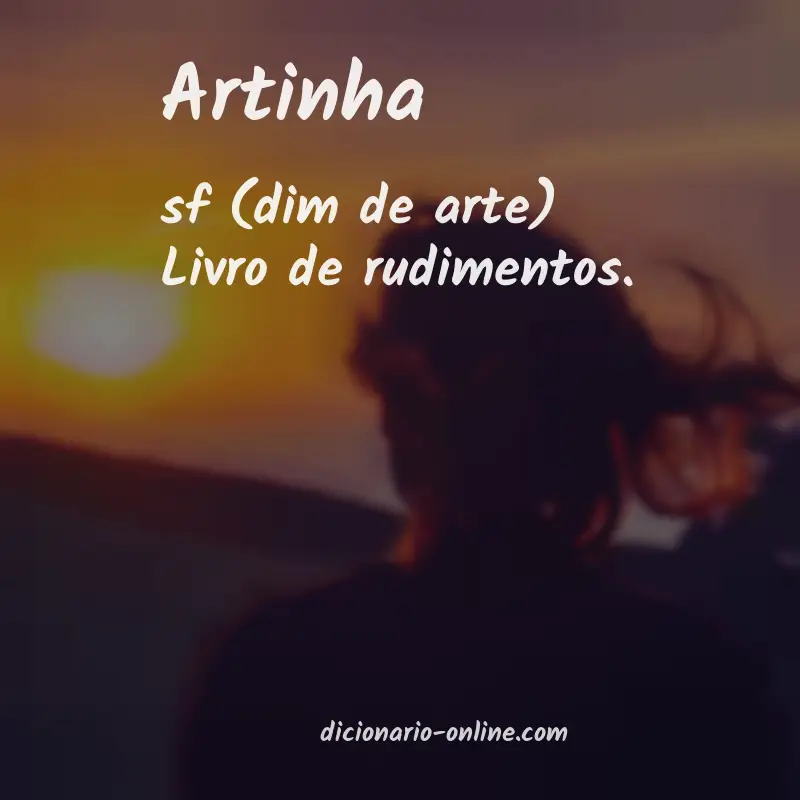 Significado de artinha