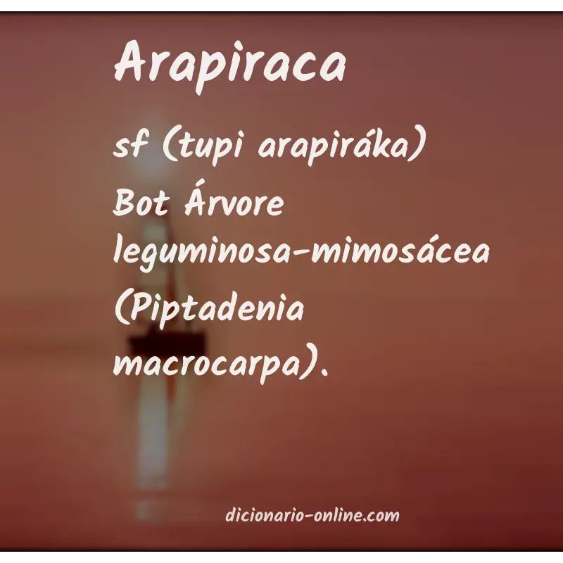 Significado de arapiraca