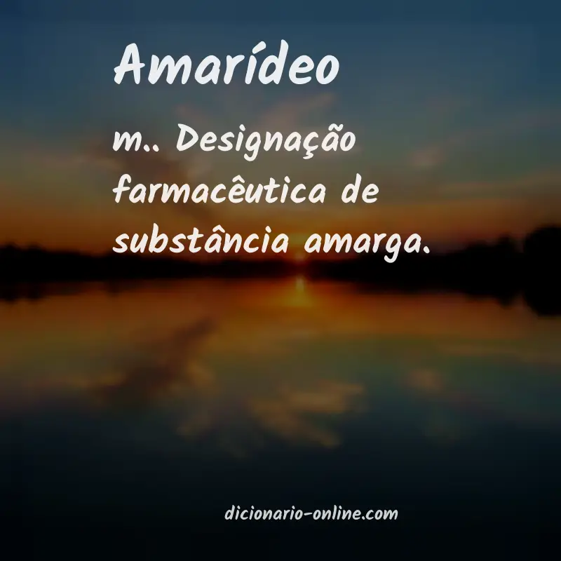 Significado de amarídeo