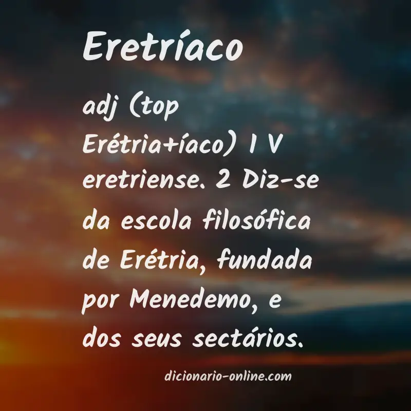 Significado de eretríaco