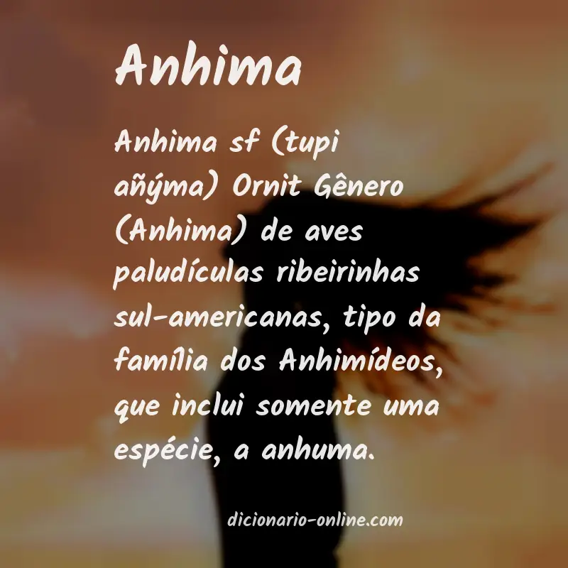 Significado de anhima