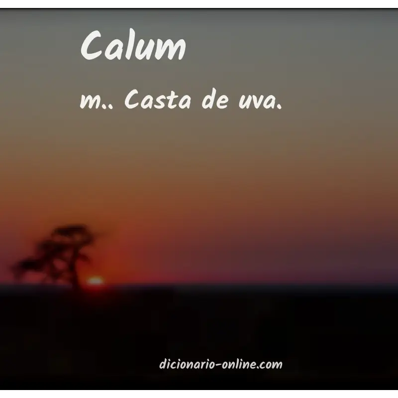 Significado de calum
