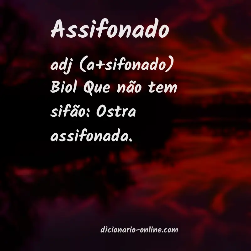 Significado de assifonado