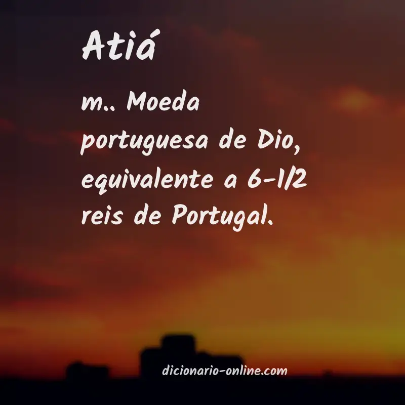Significado de atiá