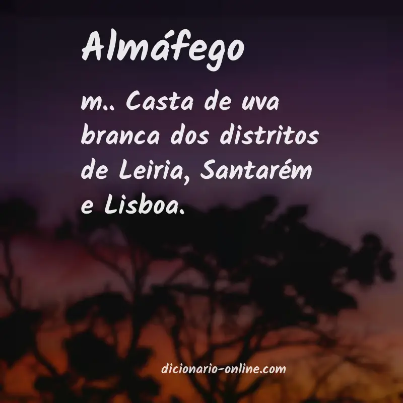 Significado de almáfego