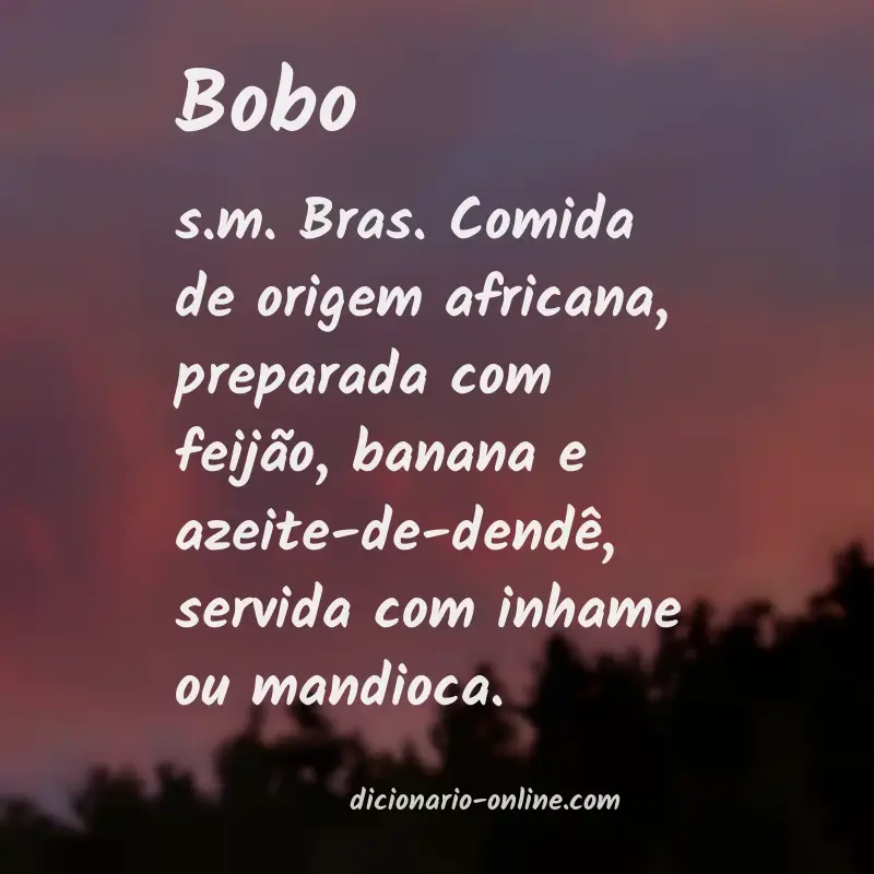 Significado de bobo