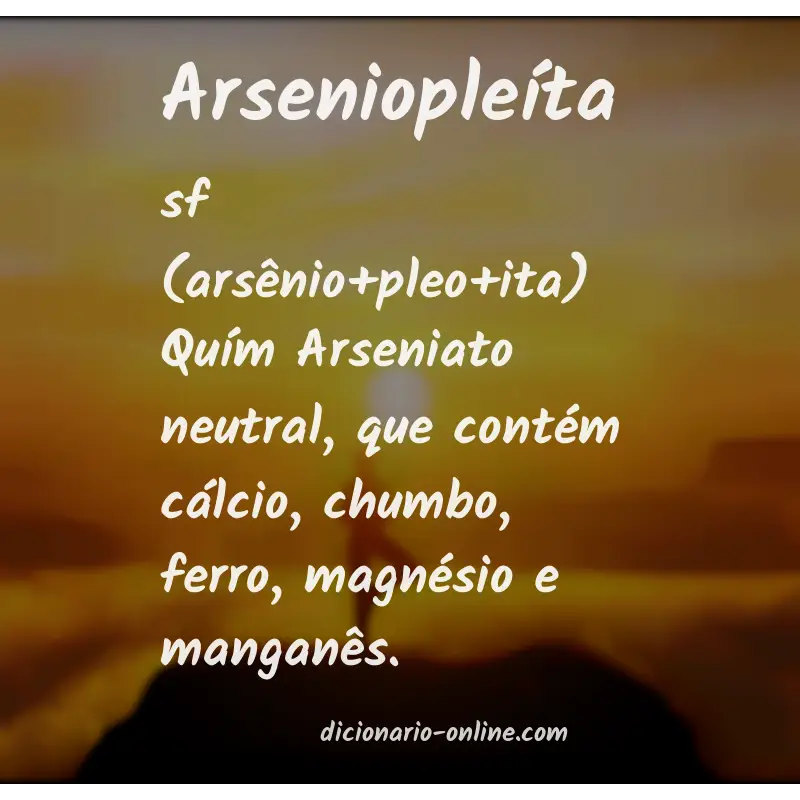 Significado de arseniopleíta