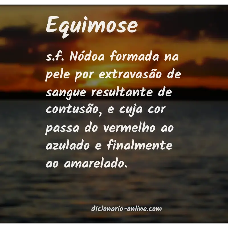 Significado de equimose