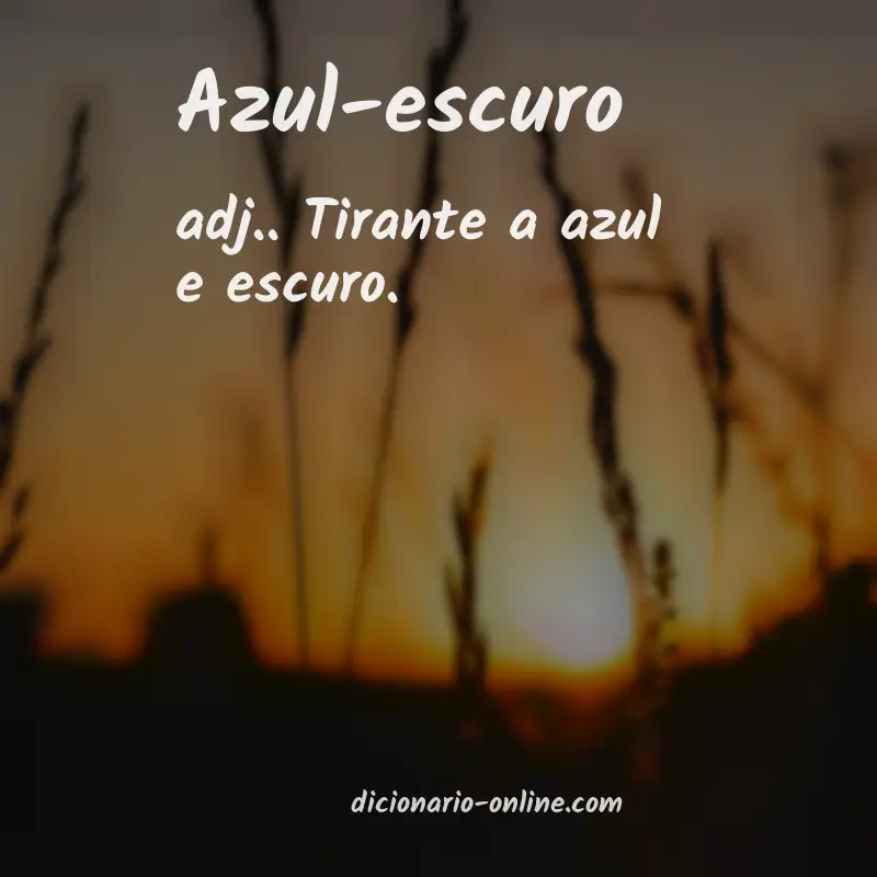 Significado de azul-escuro