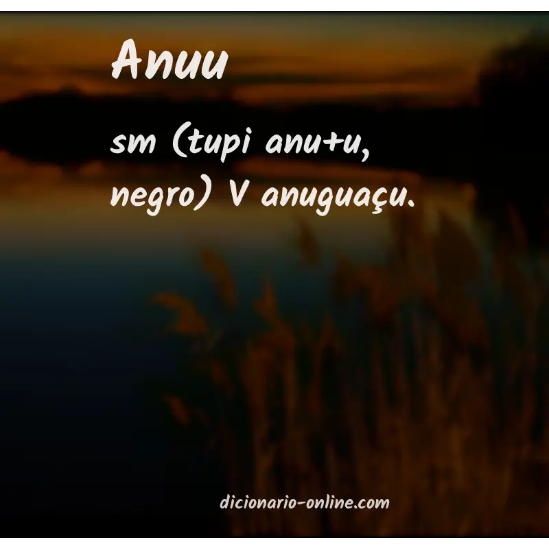 Significado de anuu
