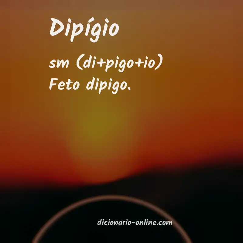 Significado de dipígio