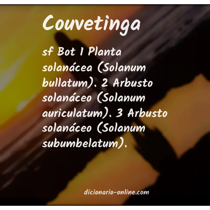 Significado de couvetinga