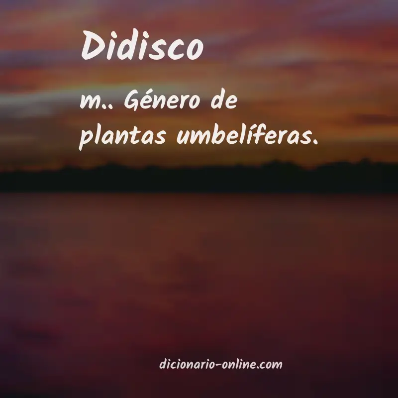 Significado de didisco