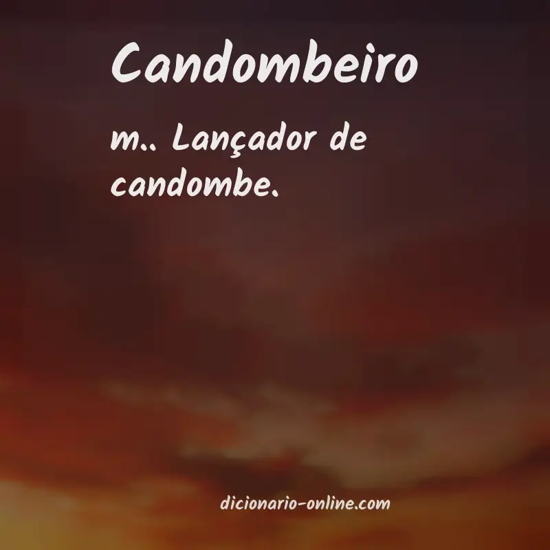 Significado de candombeiro