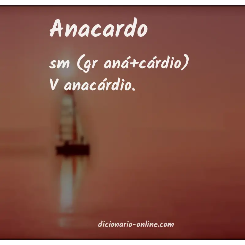 Significado de anacardo