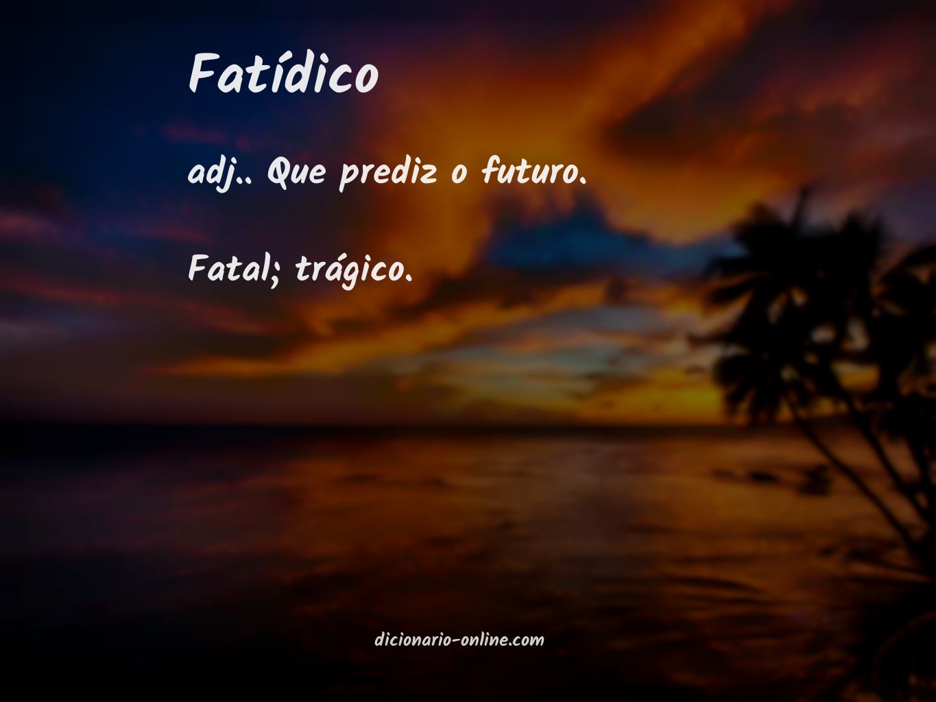 Significado de fatídico