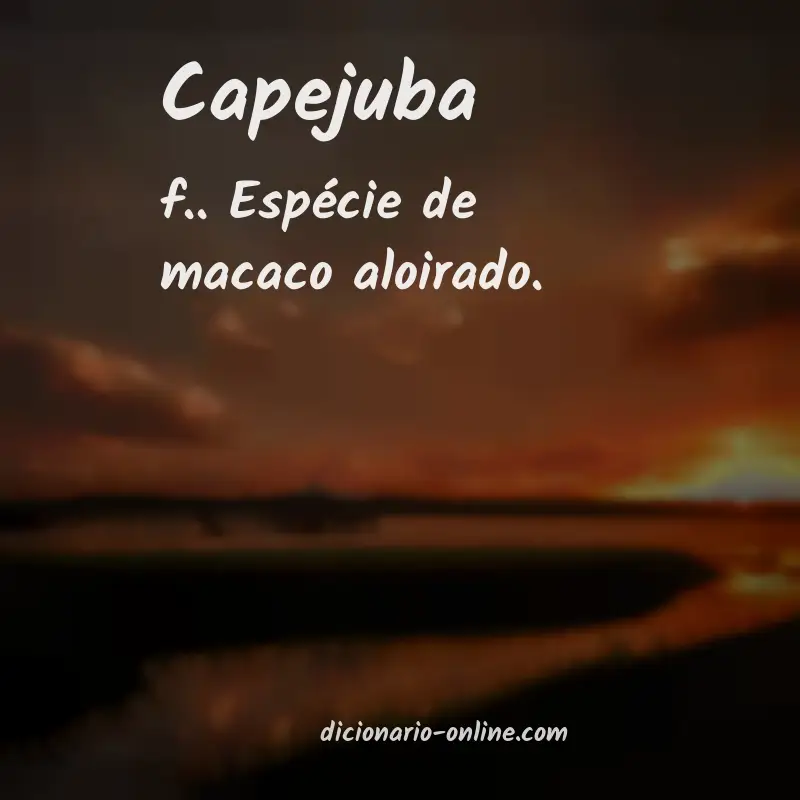 Significado de capejuba
