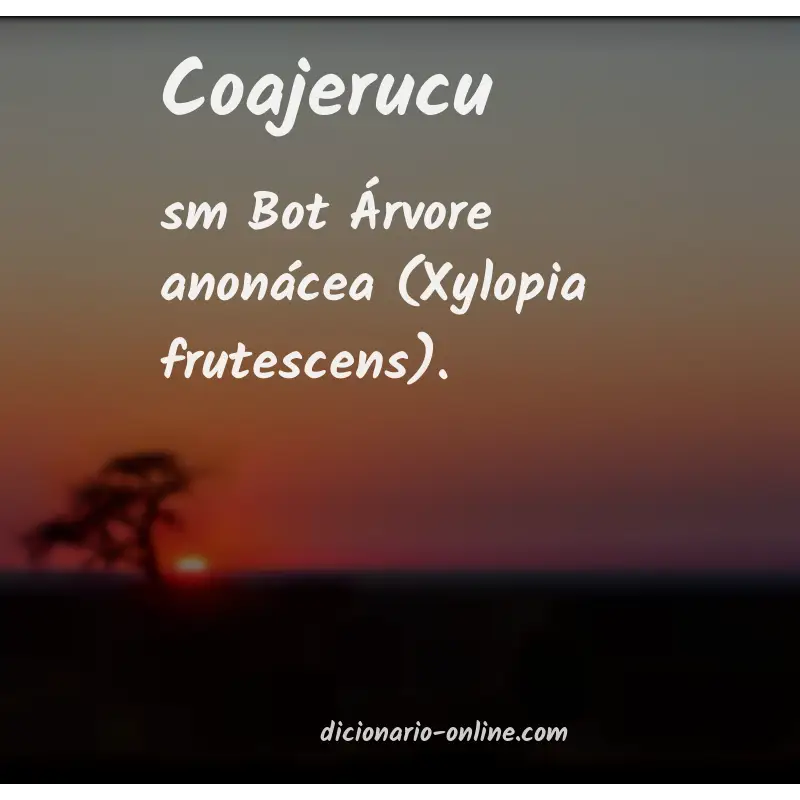 Significado de coajerucu