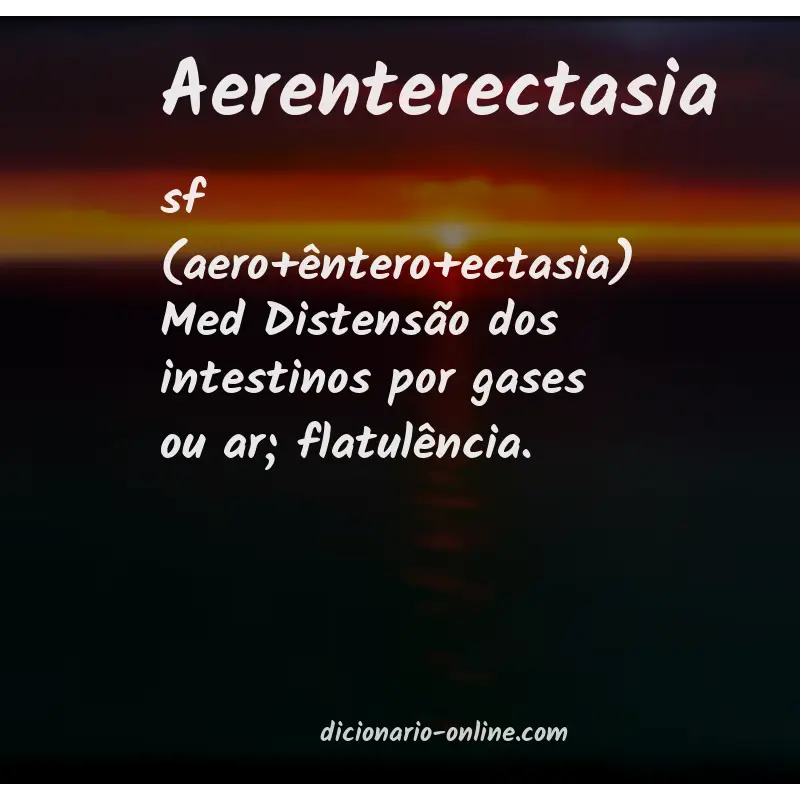 Significado de aerenterectasia