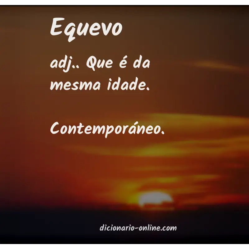 Significado de equevo