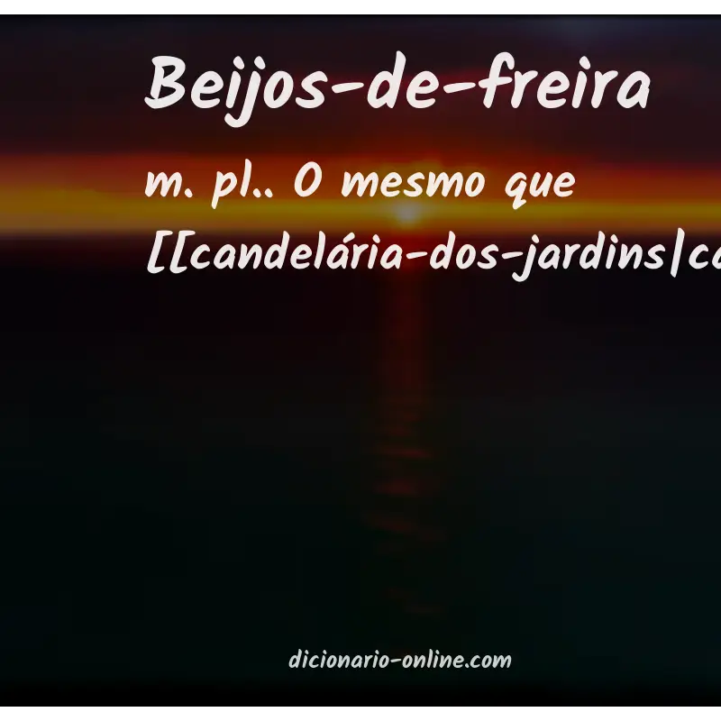 Significado de beijos-de-freira