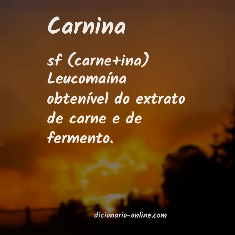 Significado de carnina