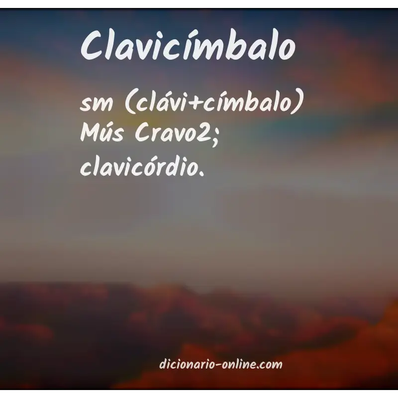 Significado de clavicímbalo