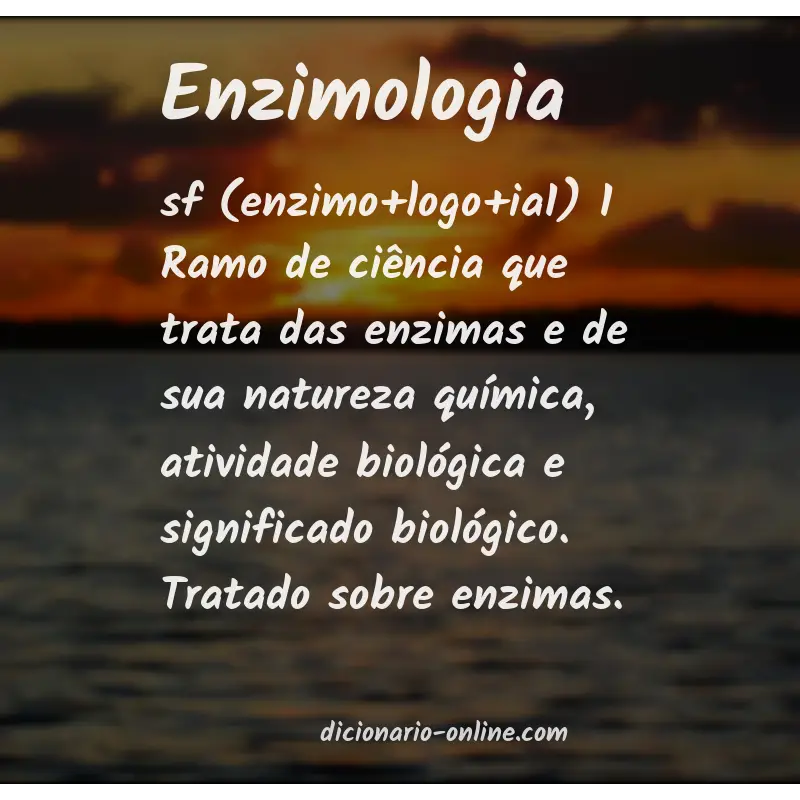 Significado de enzimologia