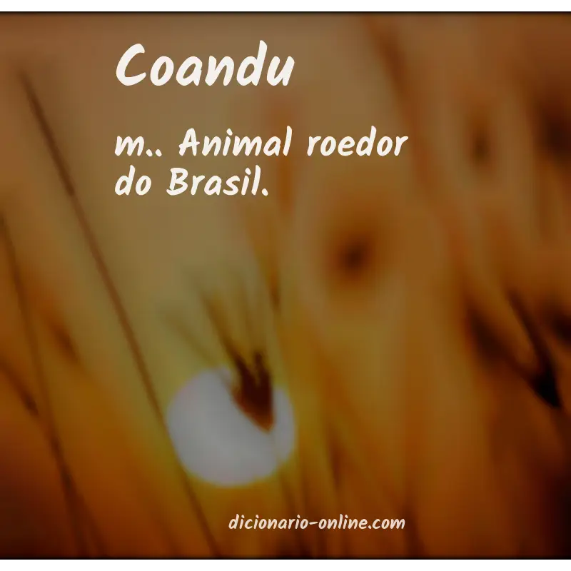 Significado de coandu