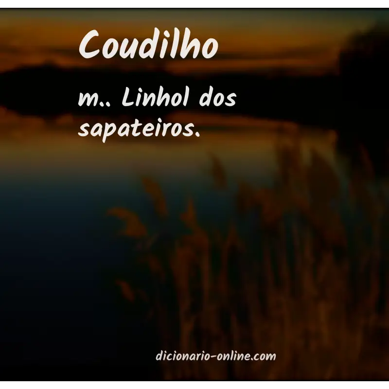 Significado de coudilho